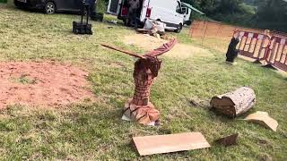 A fabulous range of wooden sculpture at Caerleon festival 2024 [upl. by Agripina]