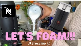 How To Foam Milk With Aeroccino 3 Make Coffee With Foam Tips amp Tricks  Easy Foamed Latte Recipe [upl. by Seel]