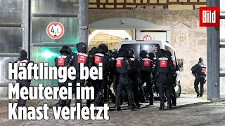 Gefängnismeuterei Polizei stürmt Knast in Thüringen  JVA Untermaßfeld [upl. by Browne]